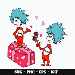 dr seuss thing 1 thing 2 svg, dr seuss svg, dr seuss cartoon svg, svg design, cartoon svg, instant download.
