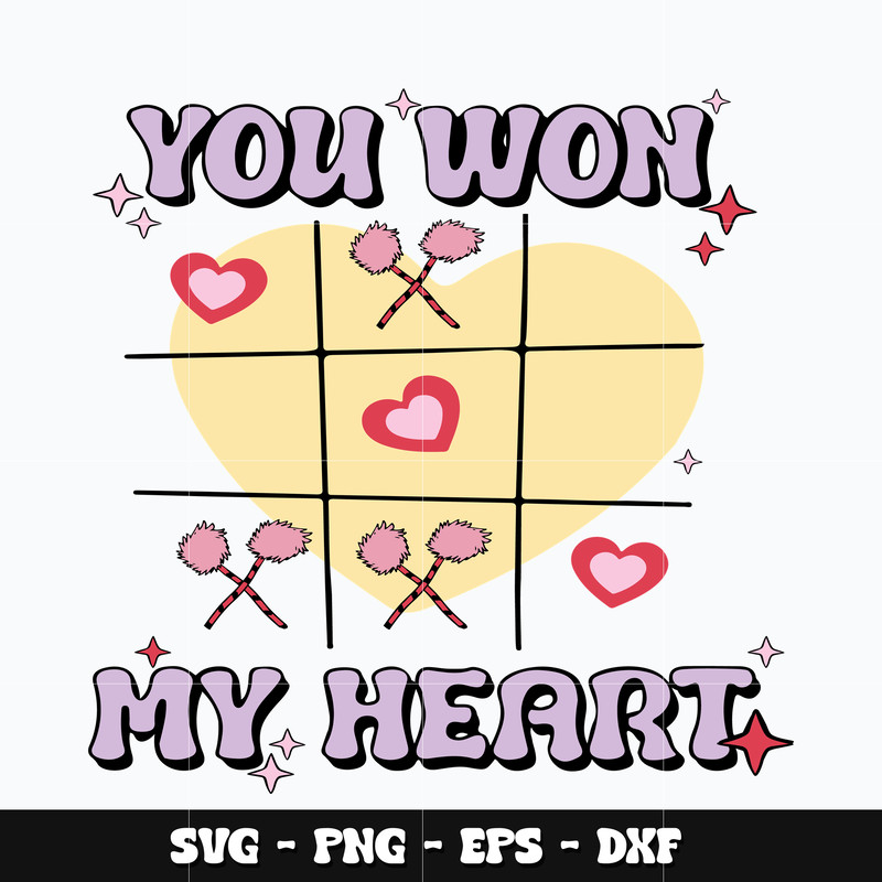 Dr seuss you won my heart Svg