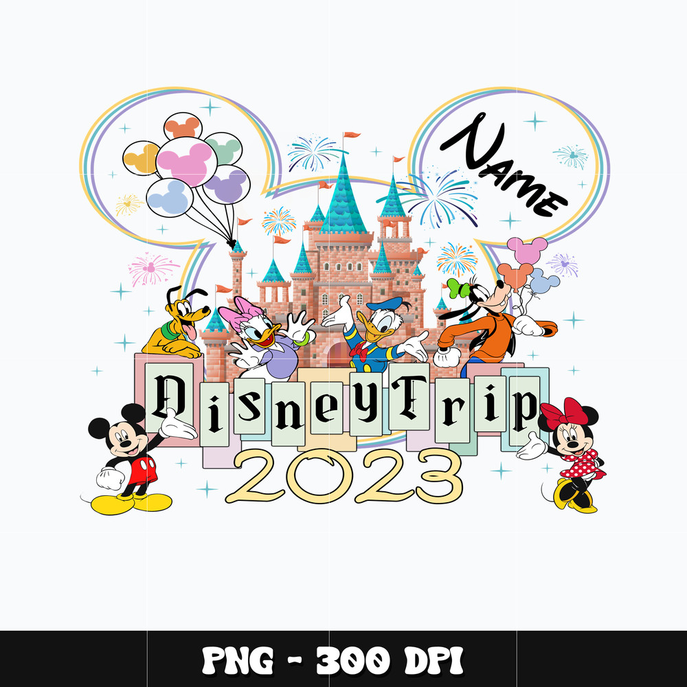 Mickey name disney trip 2023 Png