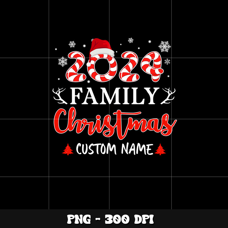 2024 family chrismas Png