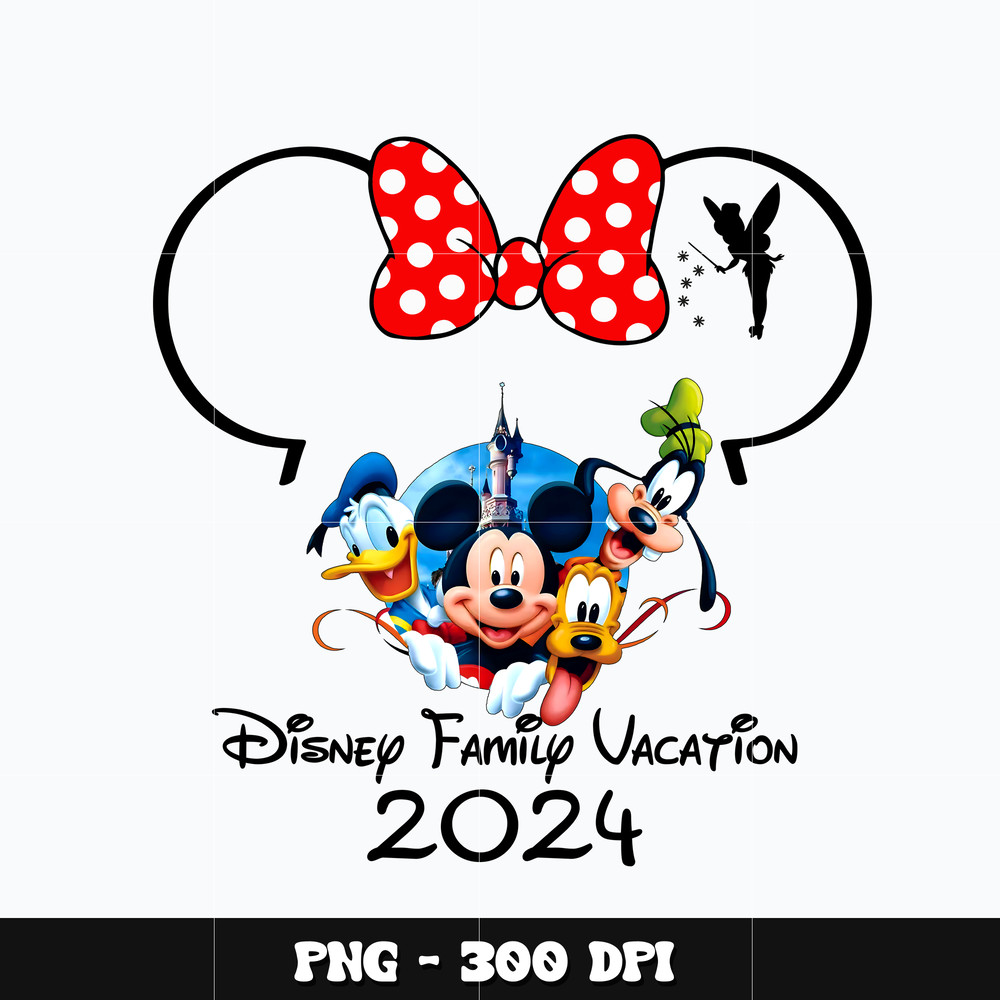 Mickey mouse family vacation 2024 Png
