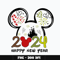 Mickey head 2024 happy new year Png