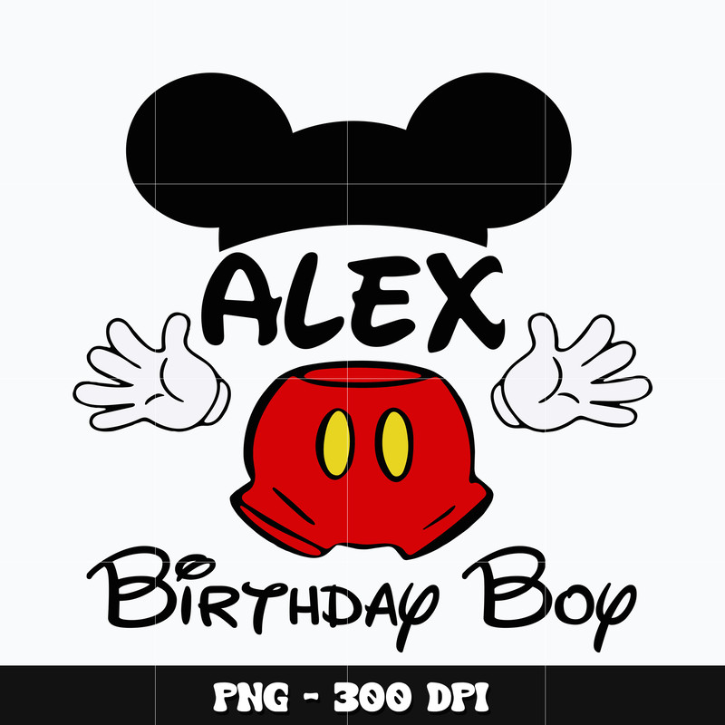 Mickey alex birthday boy Png