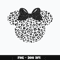 Minnie black head Png
