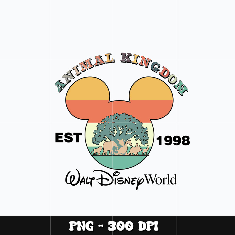 Mickey animal kingdom est 1988 Png