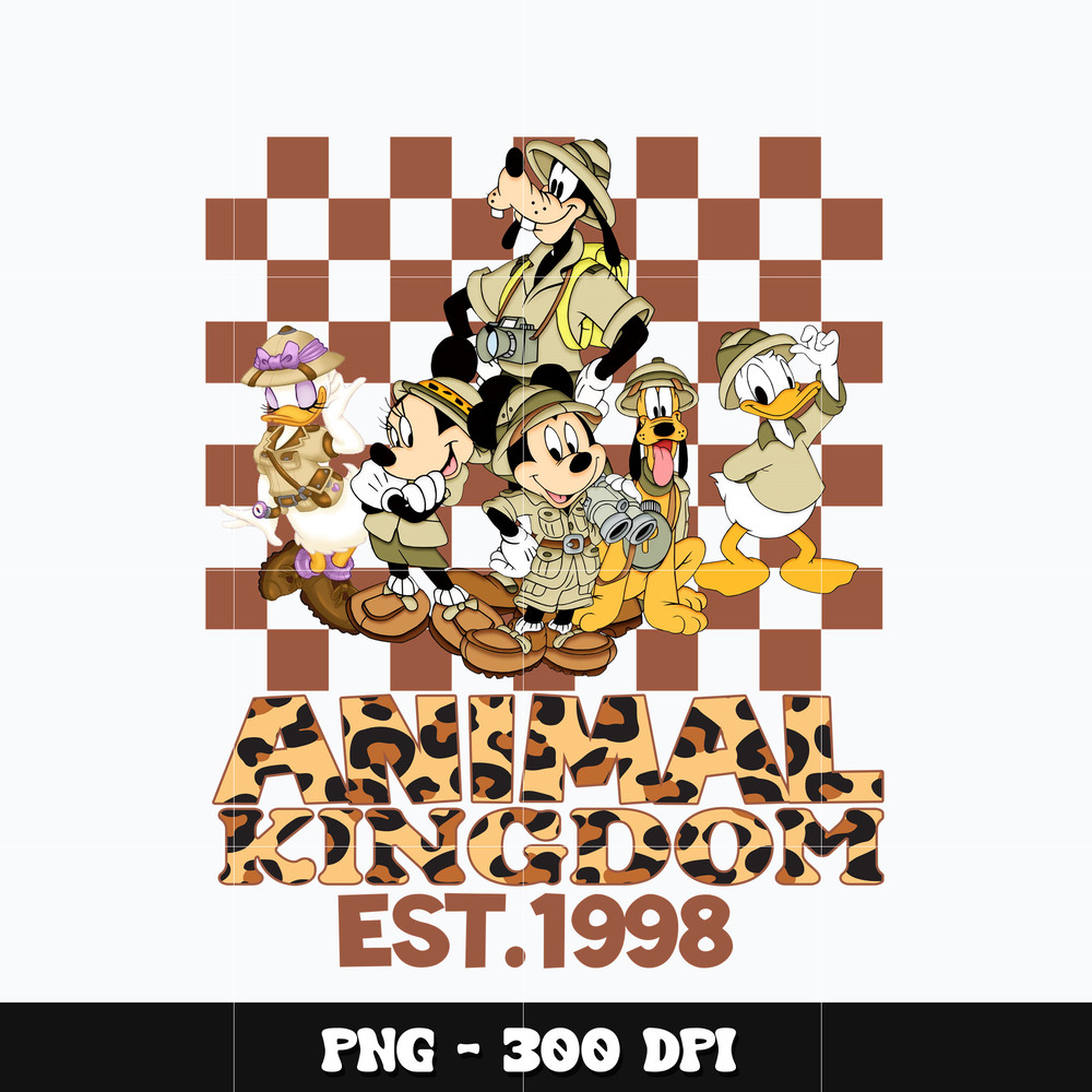 Mickey mouse animal kingdom est 1988 Png