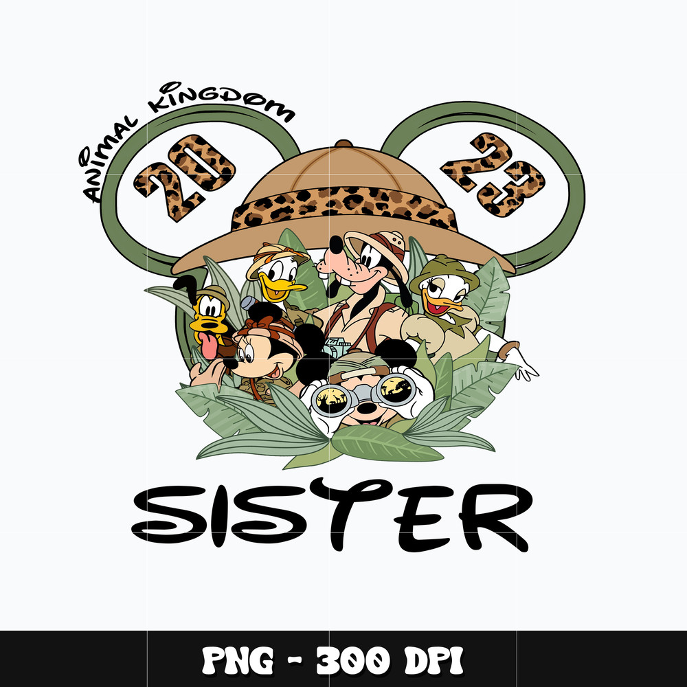Mickey sister animal kingdom 2023 Png