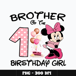 Minnie brother birthday girl Png, Mickey Png, Disney Png, Digital file png, cartoon Png, Instant download.
