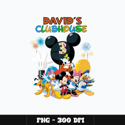 Mickey david clubhouse Png, Mickey Png, Disney Png, Digital file png, cartoon Png, Instant download.