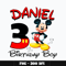 Mickey daniel 3rd birthday boy Png
