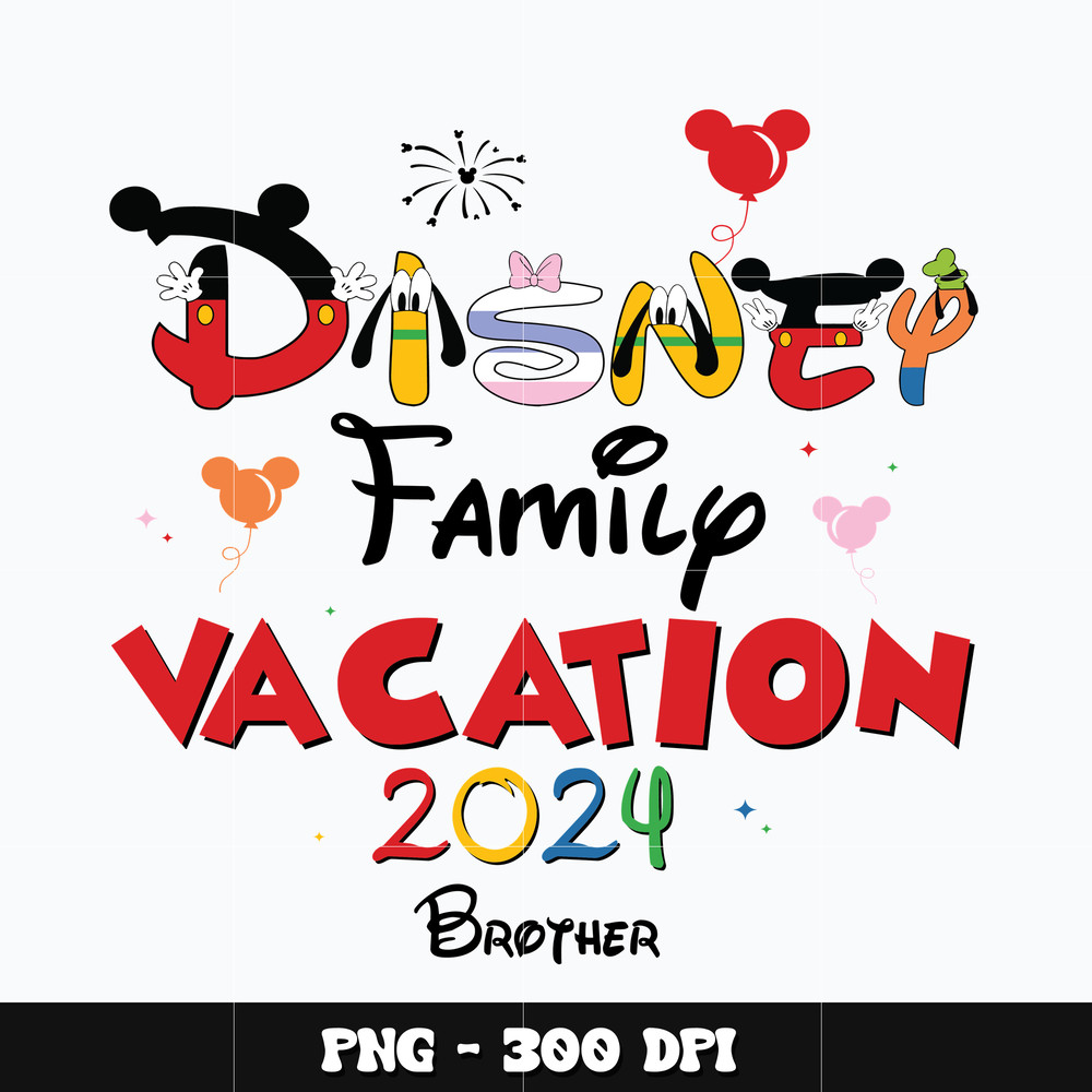 Disney mickey family vacation brother Png