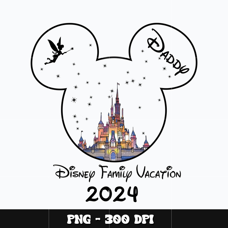 Disney mickey family vacation daddy Png