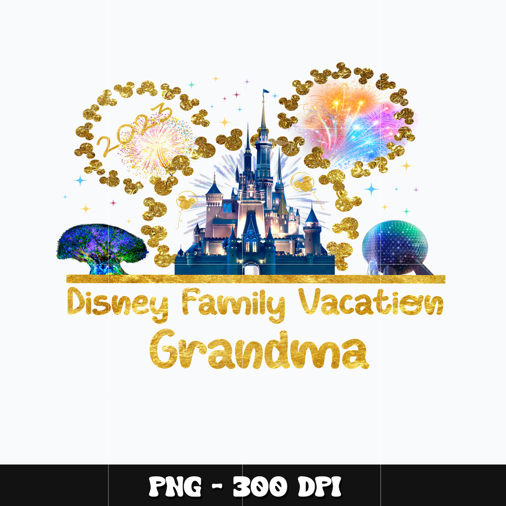 Mickey family vacation grandma Png