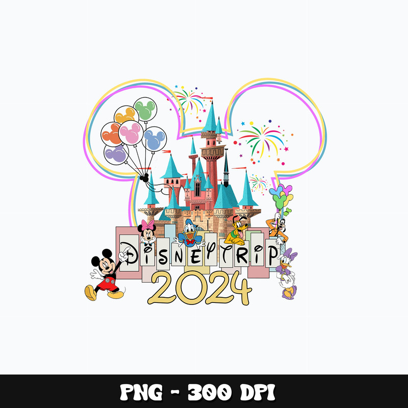 Mickey caslte disneytrip 2024 Png