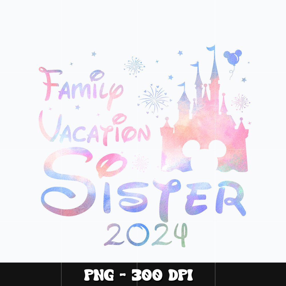 Mickey castle family vacation sister Png