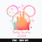 Disney Mickey mouse family vacation 2024 Png