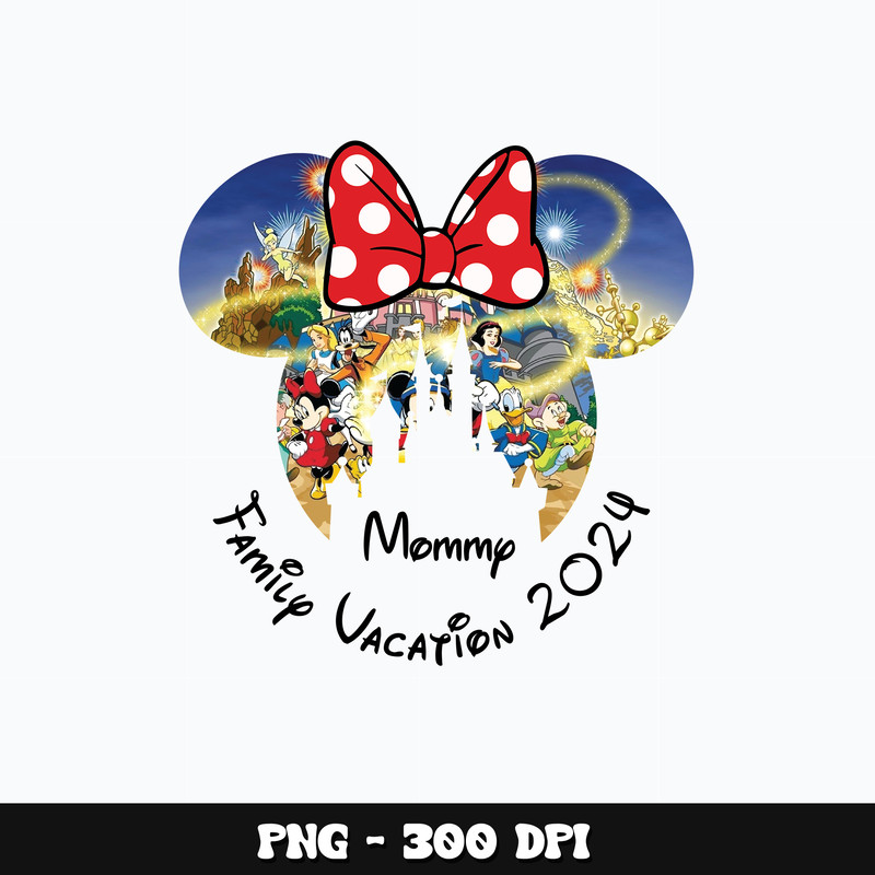 Minnie head family vacation mommy Png