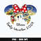 Minnie head family vacation sister 2024 Png