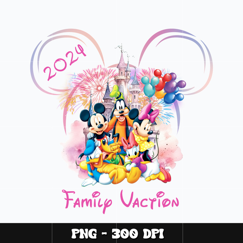 Mickey mouse family vacation 2024 Png