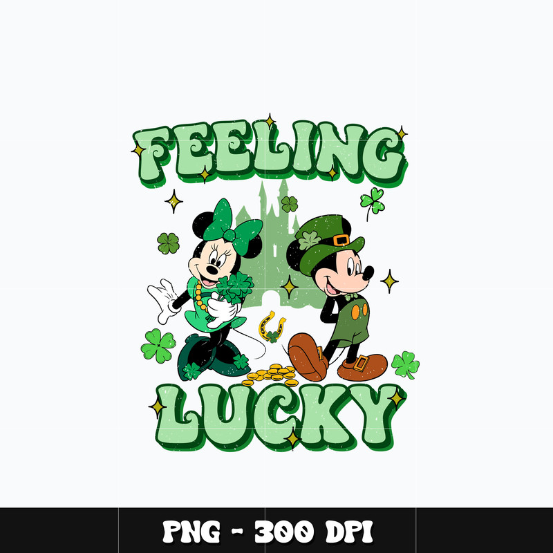 Mickey feeling lucky patricks day Png