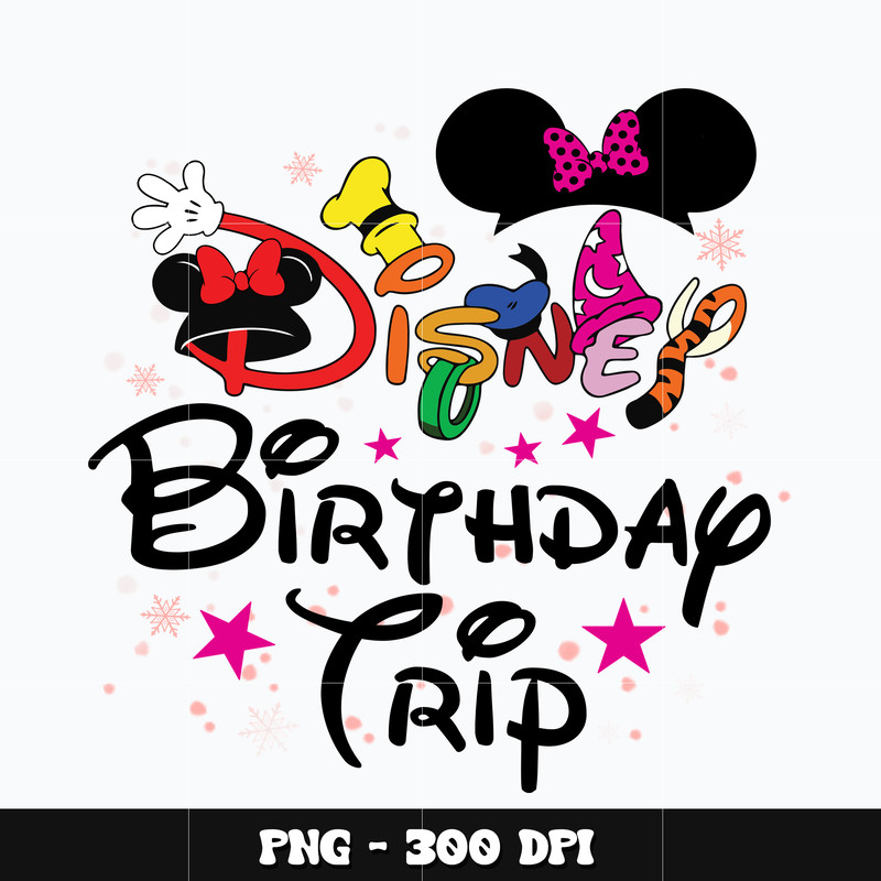 Mickey disney birthday trip Png