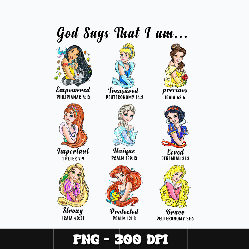 Disney Princess god says that Png