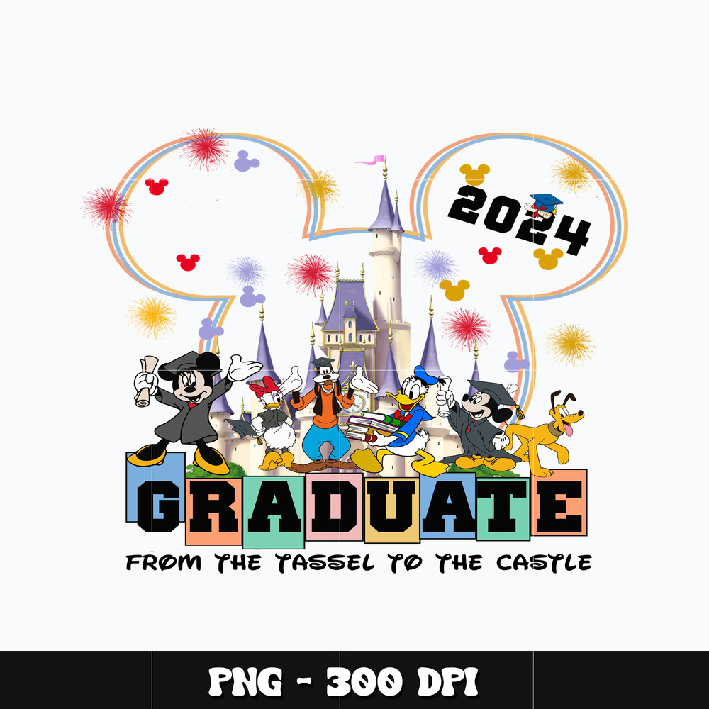 Mickey castle graduate 2024 Png