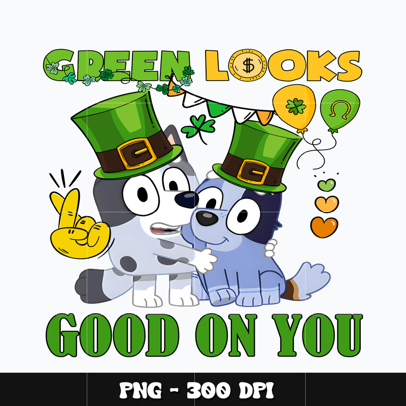 Bluey good on you patricks day Png