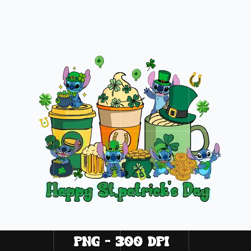 Stitch disney happy patricks day Png