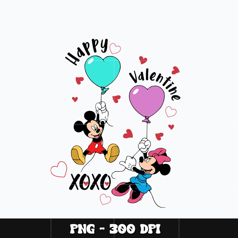 Mickey happy valentines xoxo Png