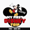 Mickey head my first disney trip Png