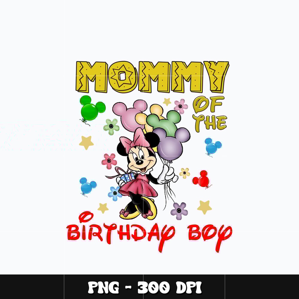 Minnie mommy of the birthday boy Png