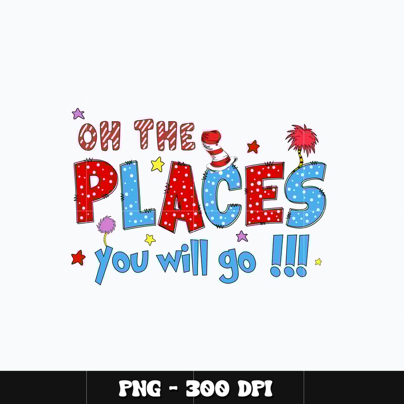 Dr seuss oh the places Png