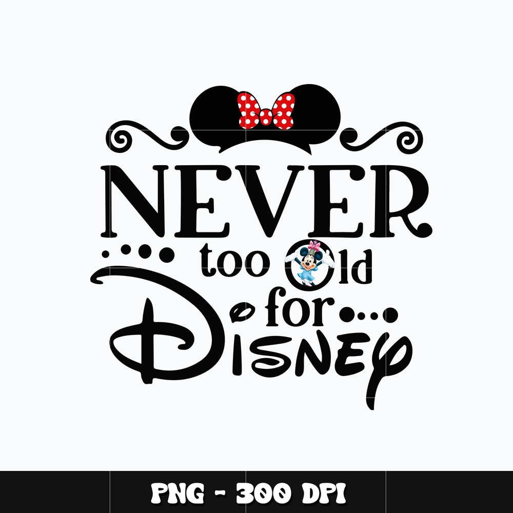 Minnie never too old Png