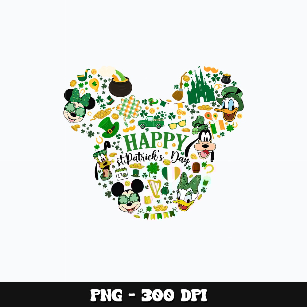 Mickey happy st. patrick's day Png