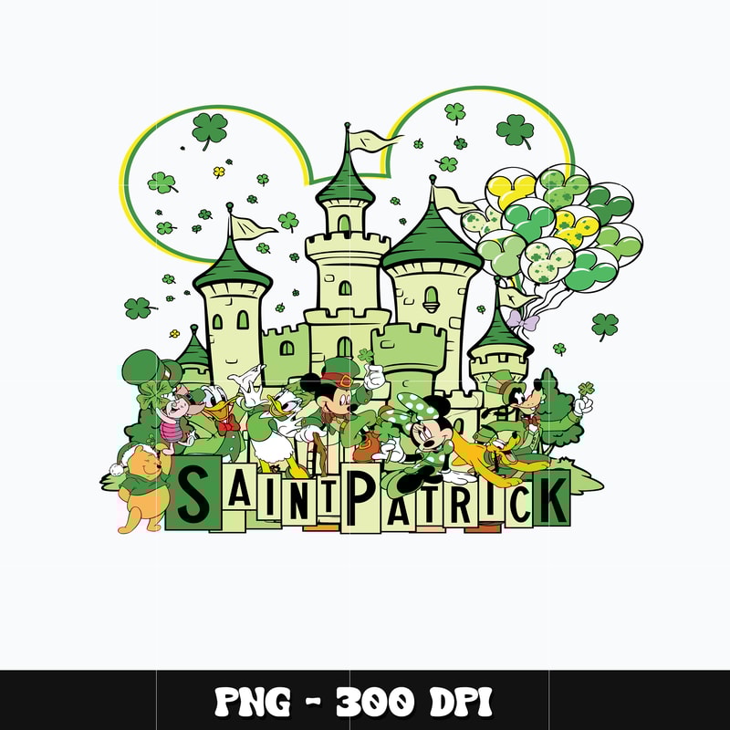 Mickey castle st. patrick's day Png