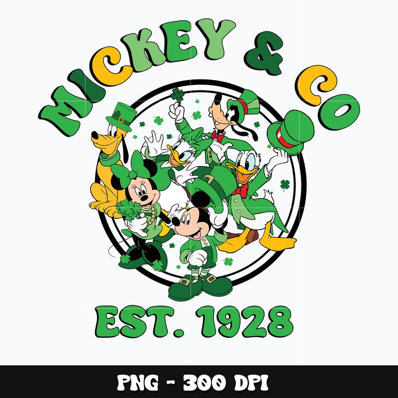 Mickey co st. patrick's day Png