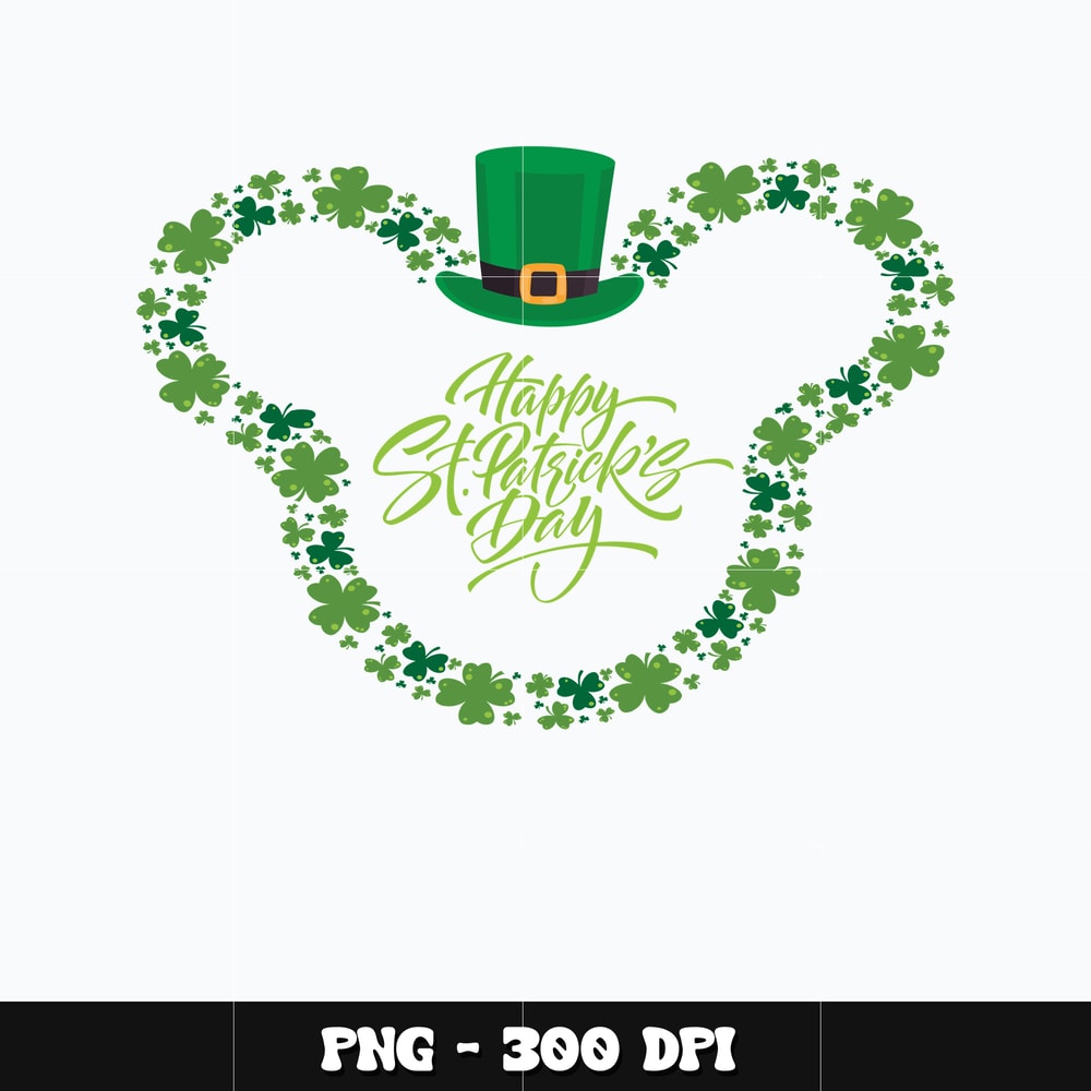 Mickey head st. patrick's day Png