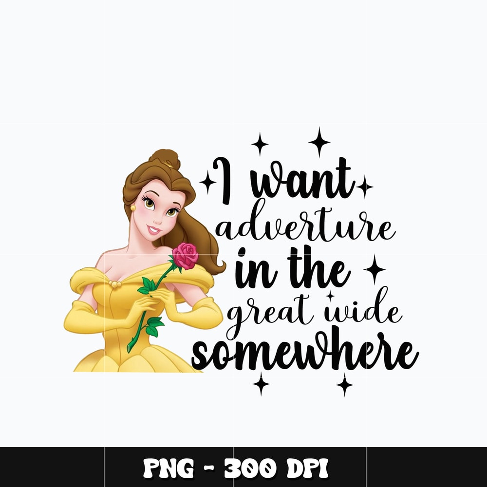 Princess Belle I want adverture Png