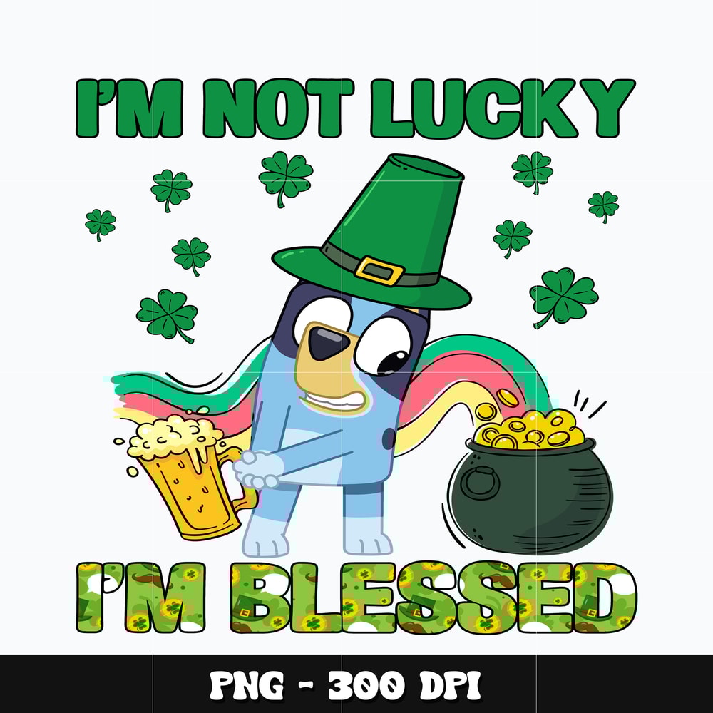 Bluey i'm not lucky Png