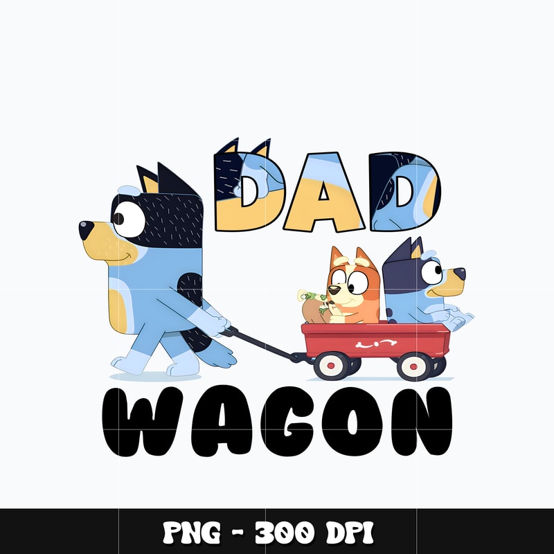 Bluey dad bandit wagon Png