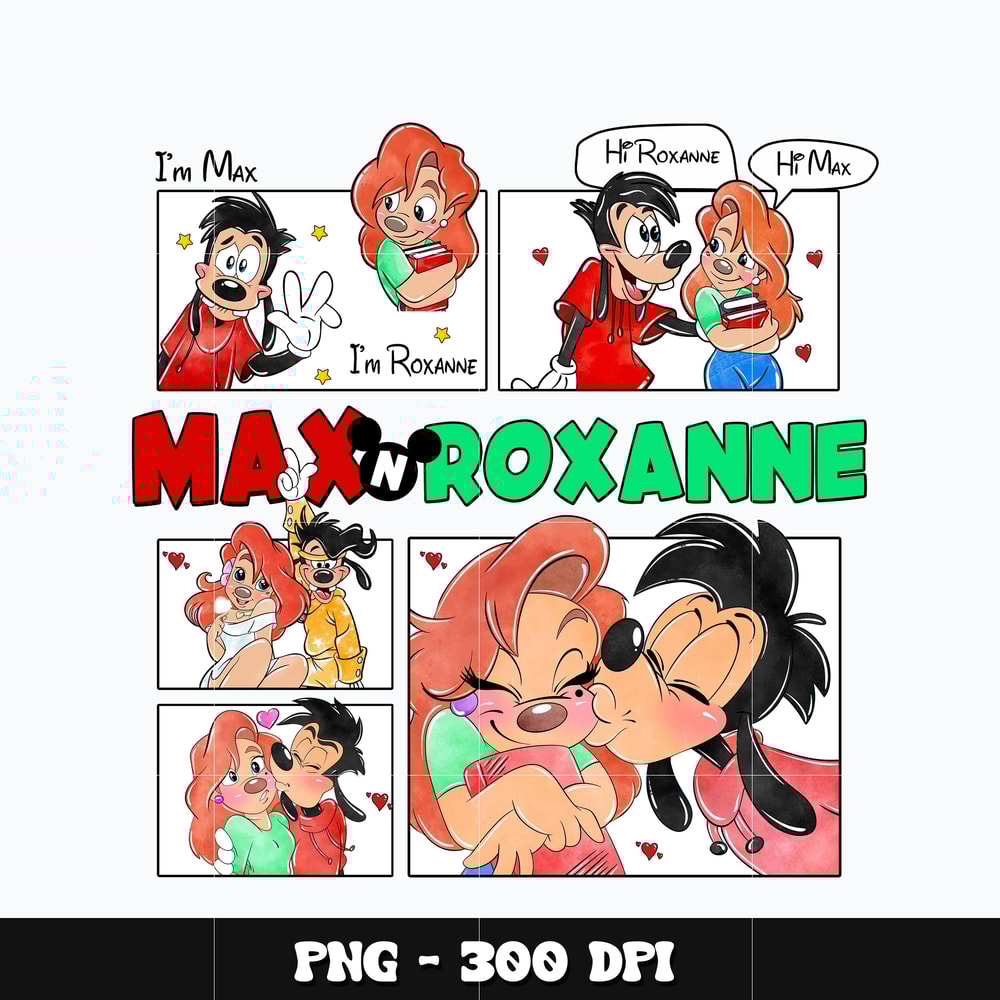 Max and Roxanne love Valentine Png