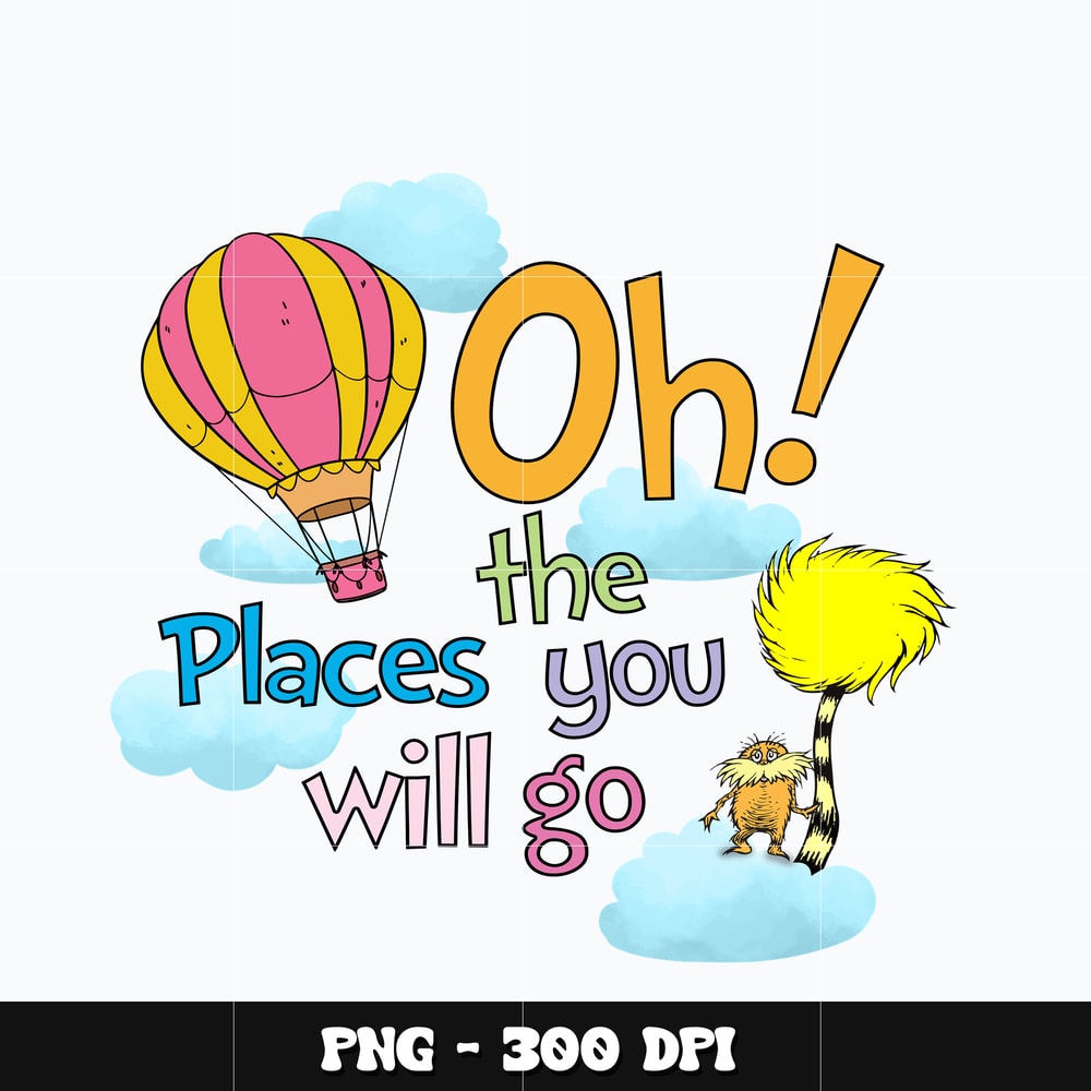 Dr seuss oh the places Png
