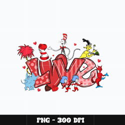 dr seuss friends love png, dr seuss png, digital file png, dr seuss cartoon png, cartoon png, instant download.