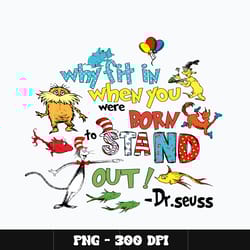 dr seuss stand out png, dr seuss png, digital file png, dr seuss cartoon png, cartoon png, instant download.