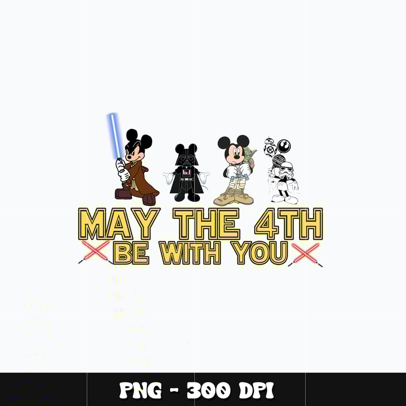 Star wars mickey be with you Png