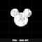 Mickey mouse white head Png