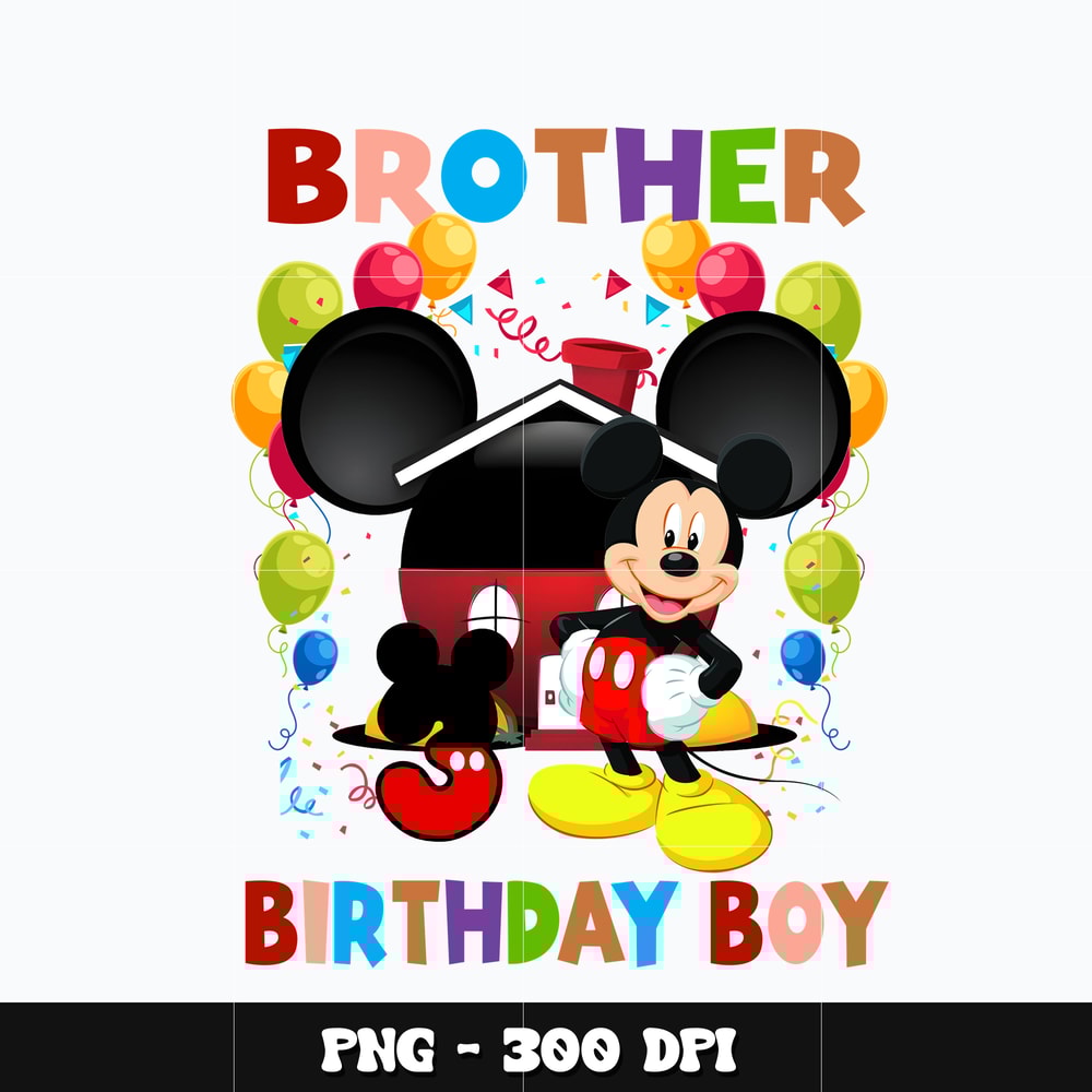 Mickey brother birthday boy Png