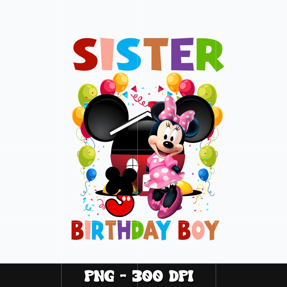Minnie sister birthday boy Png