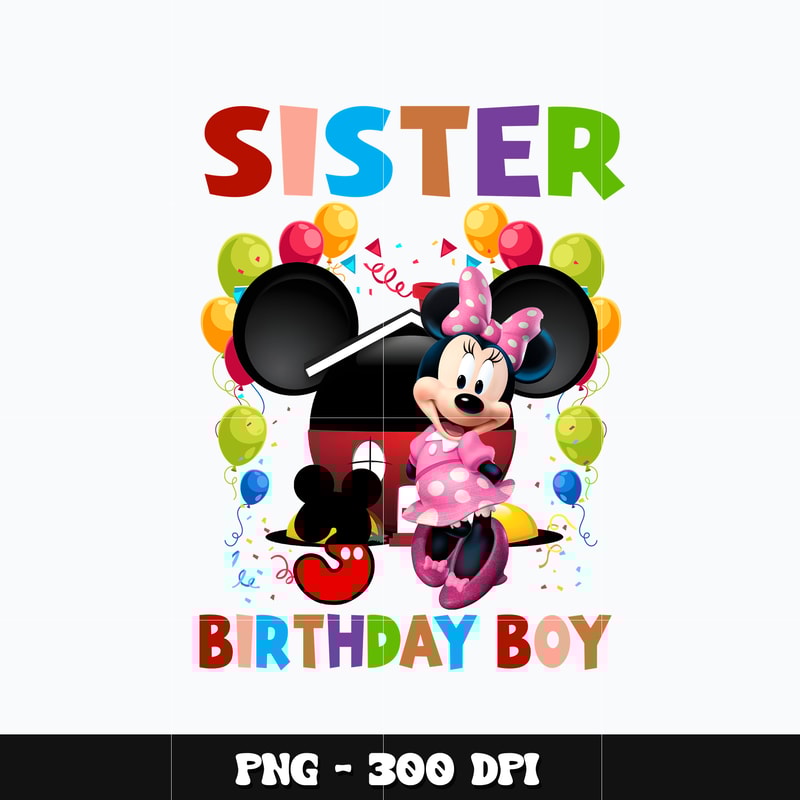 Minnie sister birthday boy Png